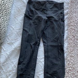Grey Zipper Lulu Lemon Leggings